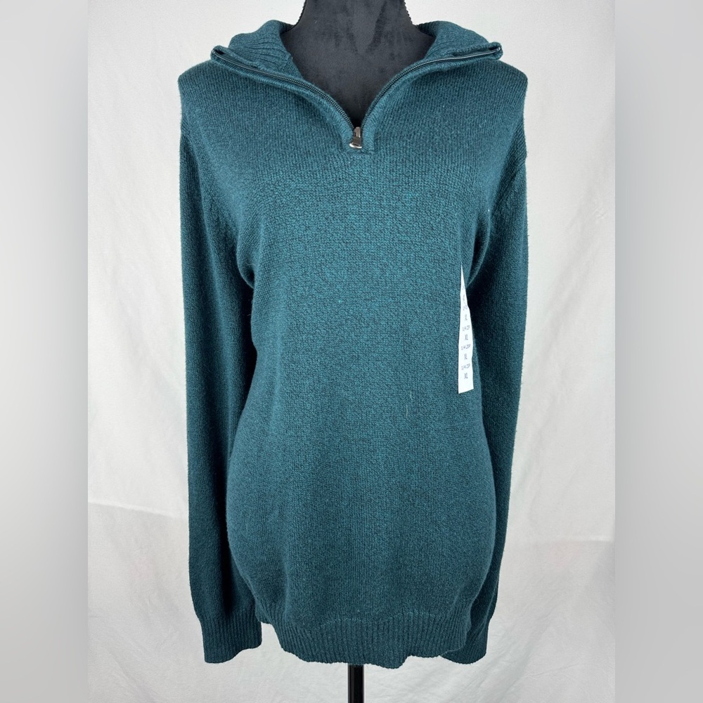 NWT Croft & Barrow Teal Crewneck Sweater